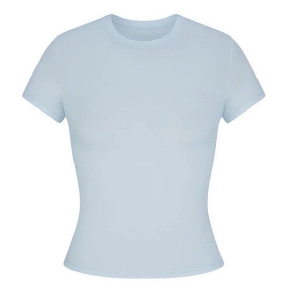 💎 Skims Cotton Jersey T-Shirt | Color Opal (M) - Picture 1 of 4
